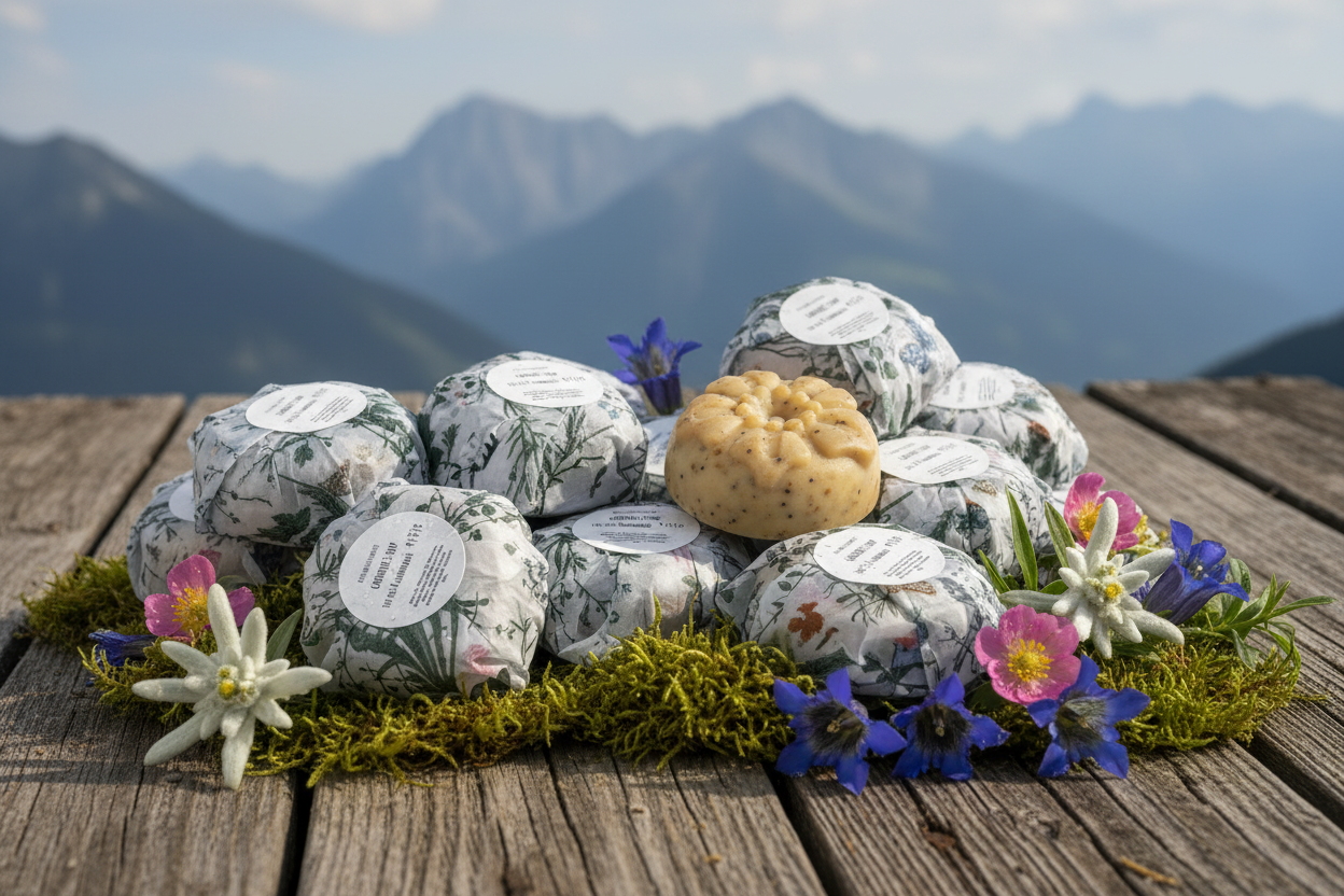 Alpine soap arrangement