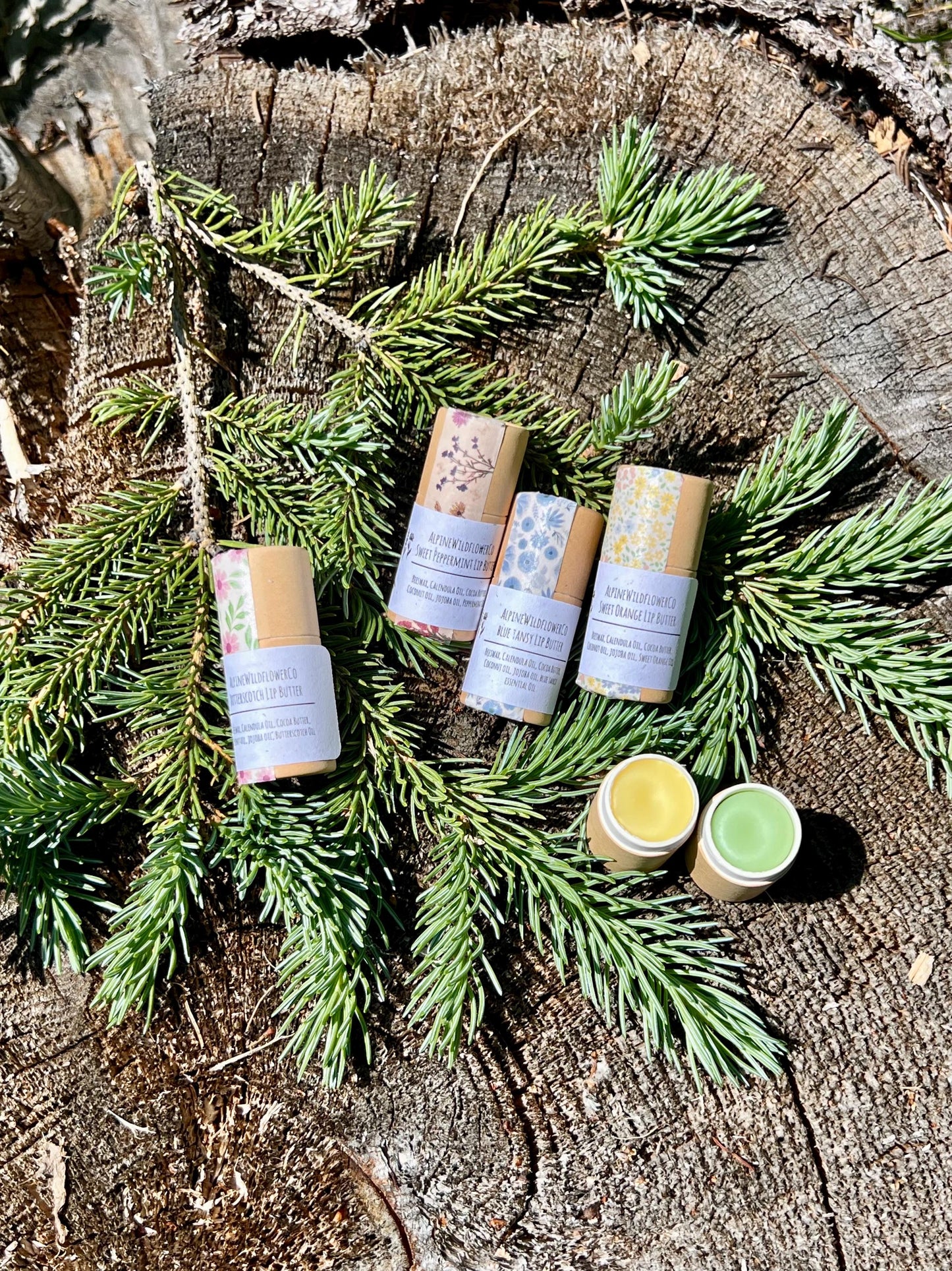 Natural Lip Butter – Cocoa Butter, Jojoba Oil, Shea Butter, Eco Tube 12g