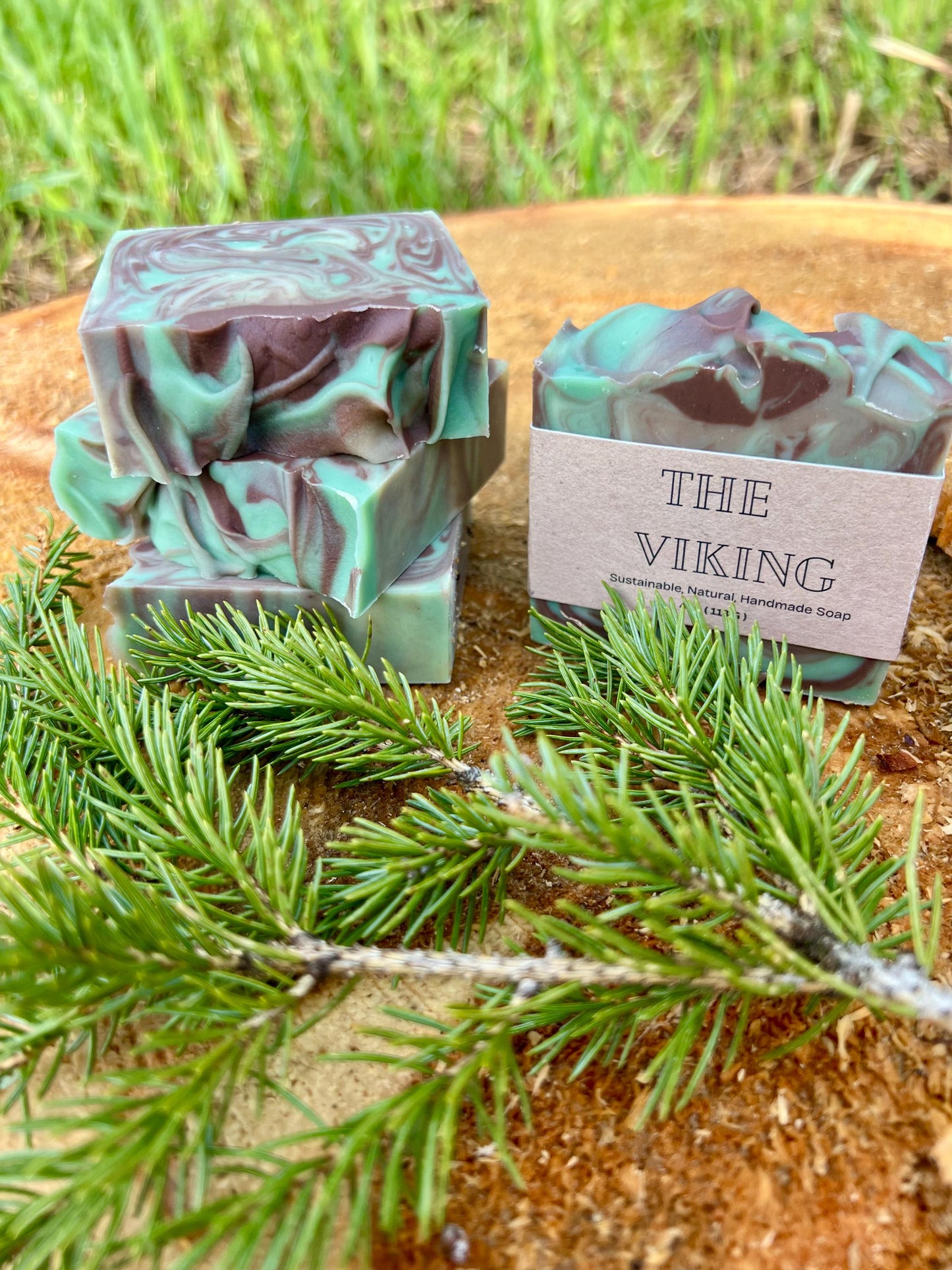 The Viking | Whiskey & Oak Scented Soap For Men - Hemp Seed Oil, Shea, Cocoa & Mango Butter