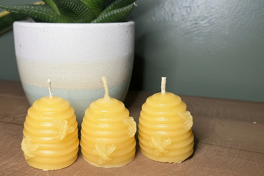 100% Pure Beeswax Candle | 3 Pack Skep Votive