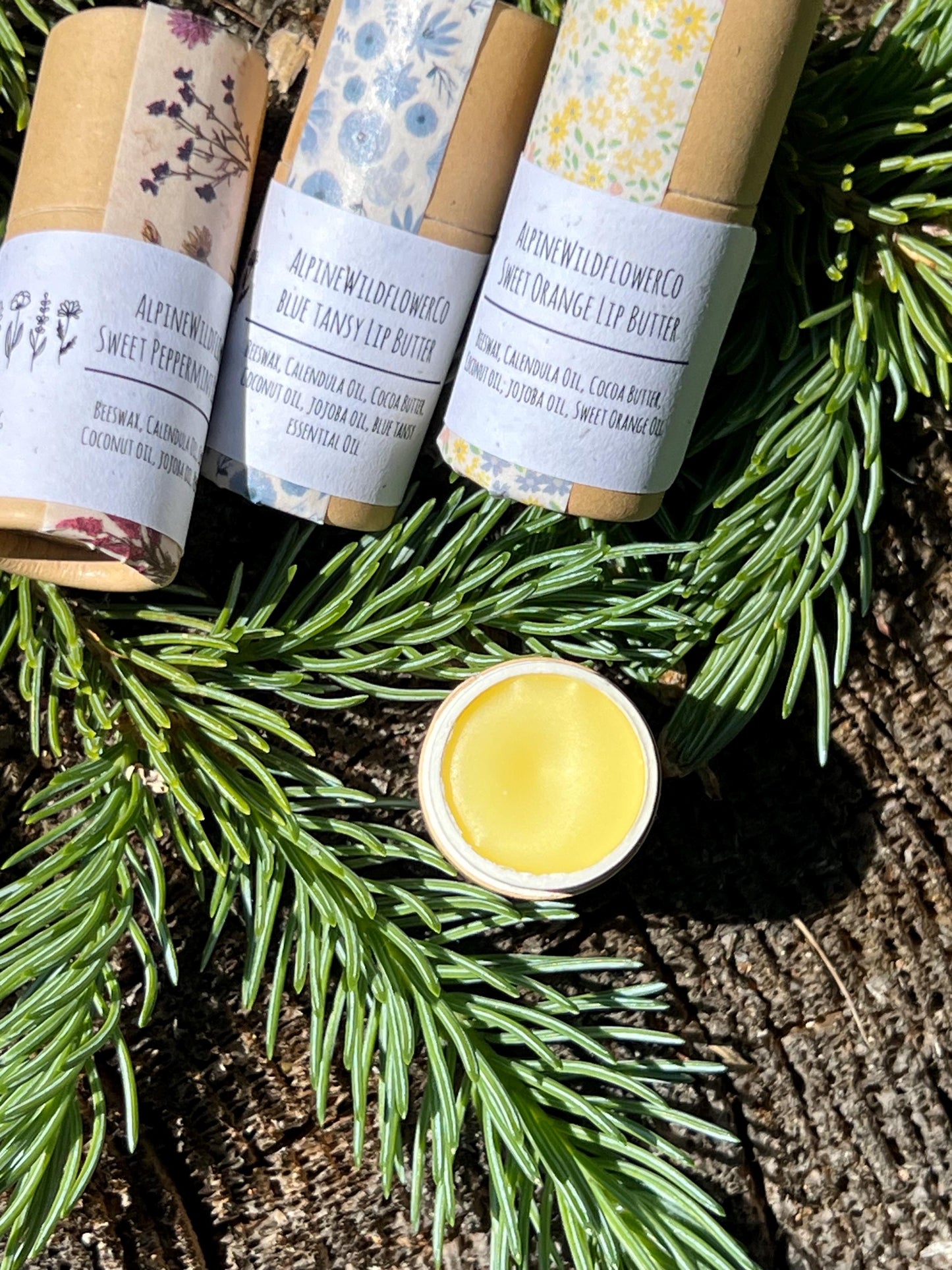 Natural Lip Butter – Cocoa Butter, Jojoba Oil, Shea Butter, Eco Tube 12g