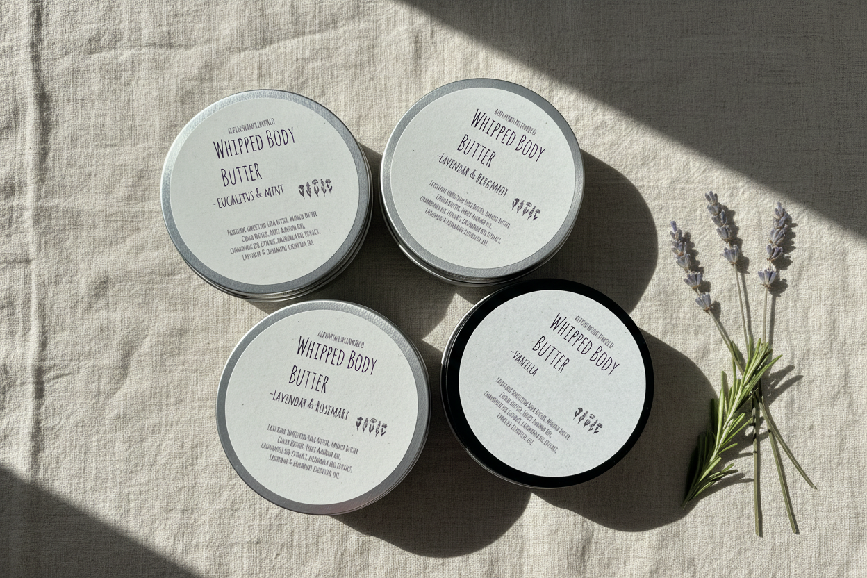 Whipped Body Butter - Shea, Cocoa & Mango Butter | Calendula & Chamomile Extract