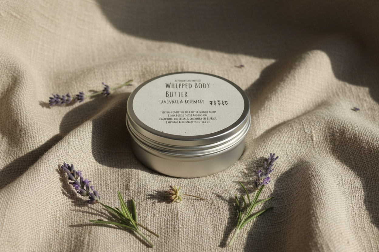 Whipped Body Butter - Shea, Cocoa & Mango Butter | Calendula & Chamomile Extract