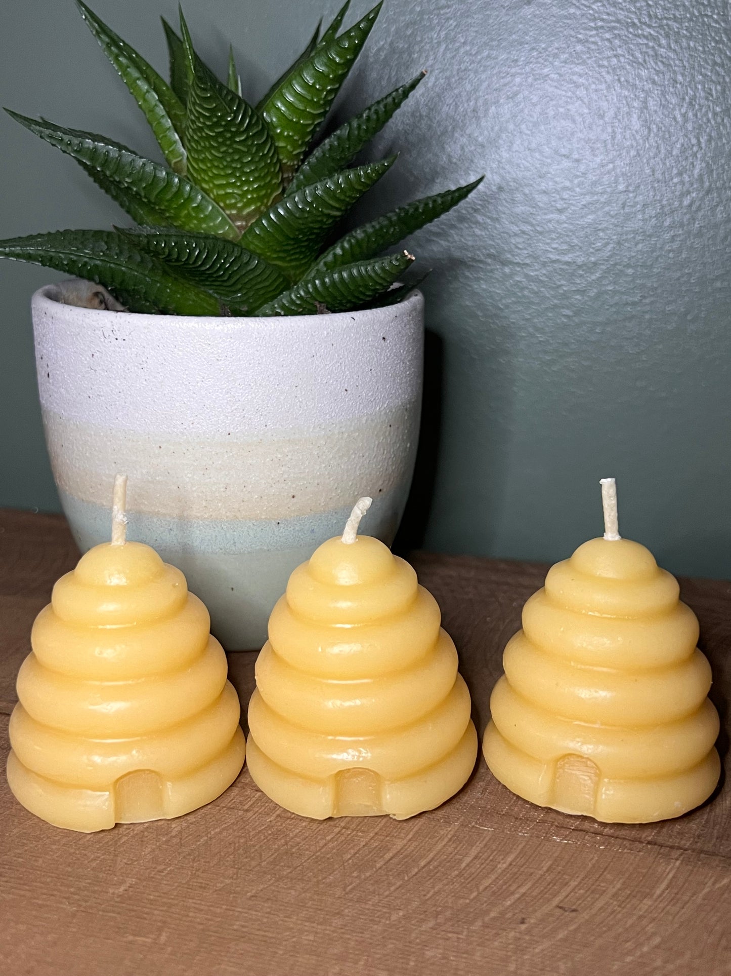100% Pure Beeswax Candle | 3 Pack Skep Votive