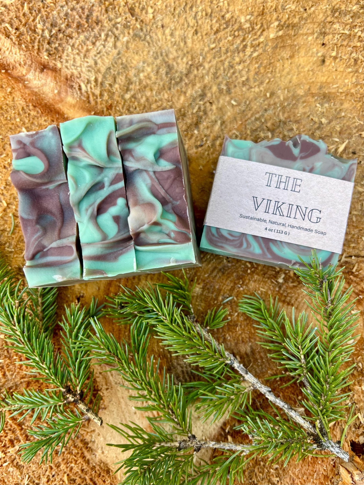 The Viking | Whiskey & Oak Scented Soap For Men - Hemp Seed Oil, Shea, Cocoa & Mango Butter