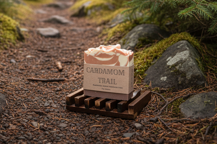 Cardamom Trail Soap on Spruce Forest Trail - Version 3