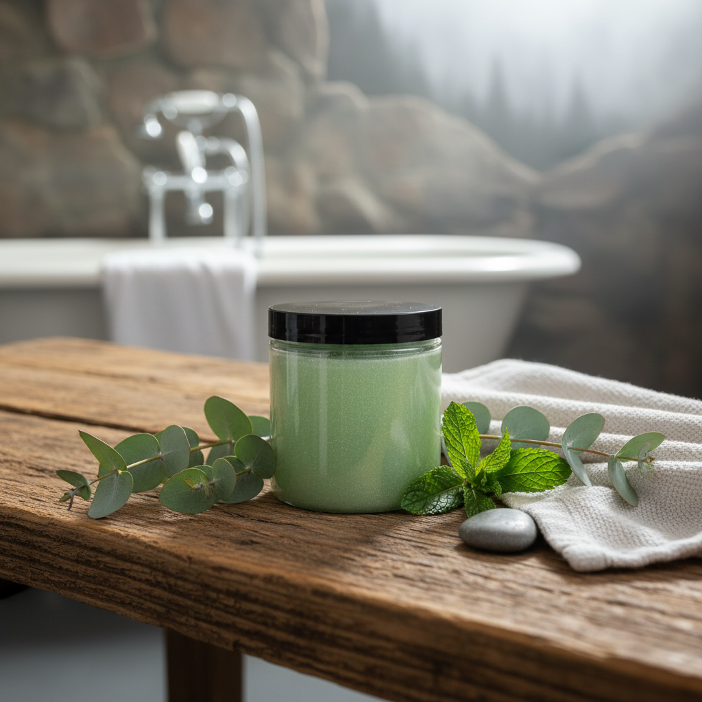 Eucalyptus Mint Scrub - Rustic Cabin Setting