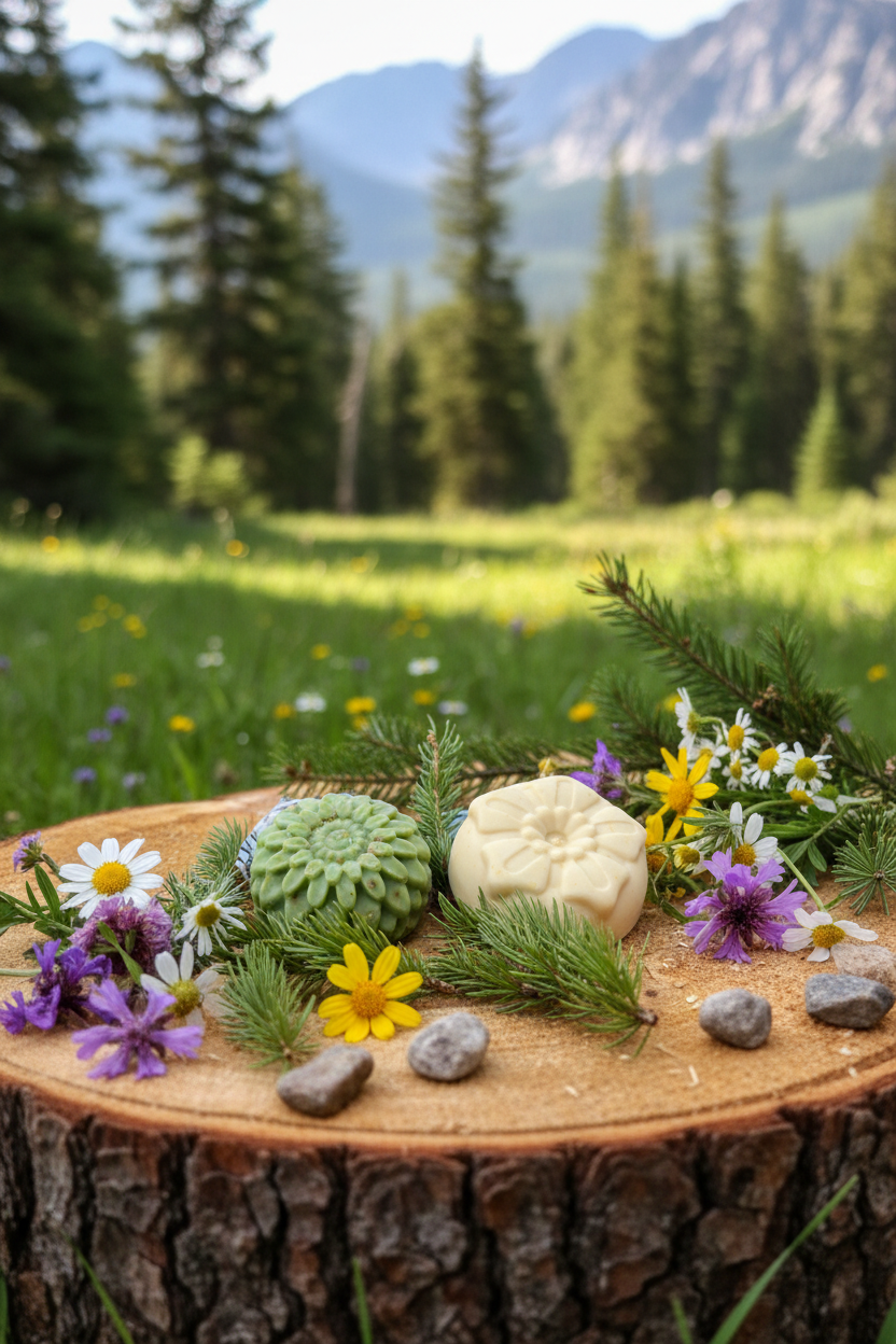 Gardener's Soap Close-up with Trees