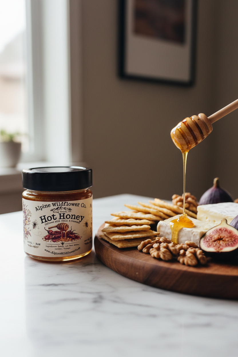 Hot Honey Cheese Board