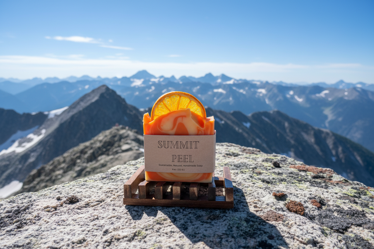Summit Peel Soap on Mountain Summit - Version 2